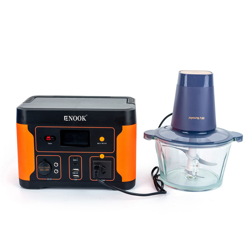 পোর্টেবল 500W হোম এনার্জি স্টোরেজ ব্যাটারি সৌর চার্জিং স্টেশন এলএফপি ব্যাটারি প্রকার