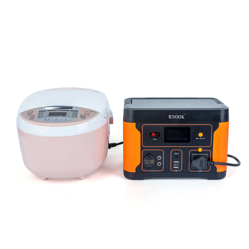 পোর্টেবল 500W হোম এনার্জি স্টোরেজ ব্যাটারি সৌর চার্জিং স্টেশন এলএফপি ব্যাটারি প্রকার