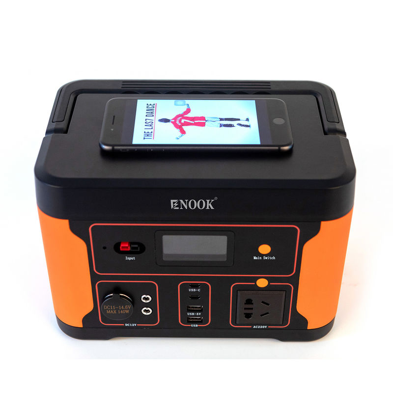 পোর্টেবল 500W হোম এনার্জি স্টোরেজ ব্যাটারি সৌর চার্জিং স্টেশন এলএফপি ব্যাটারি প্রকার