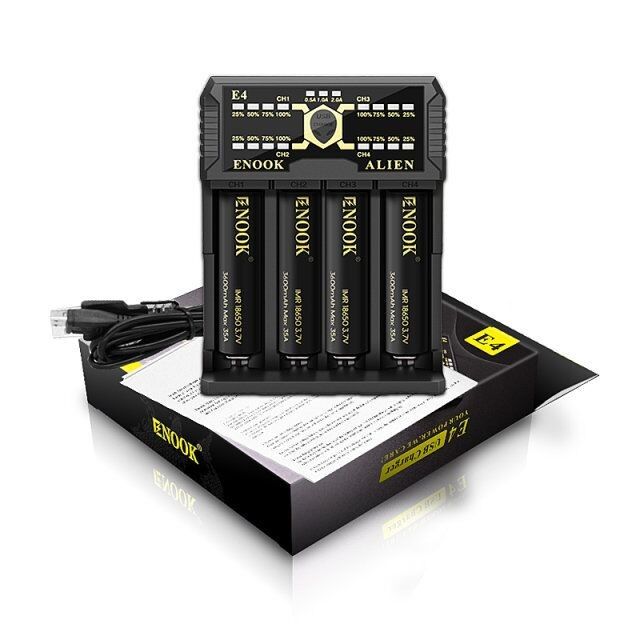 ইনুক ই৪ লি-আইন ব্যাটারি চার্জার ডিসি 3.6V / 3.7V চার্জ সহ