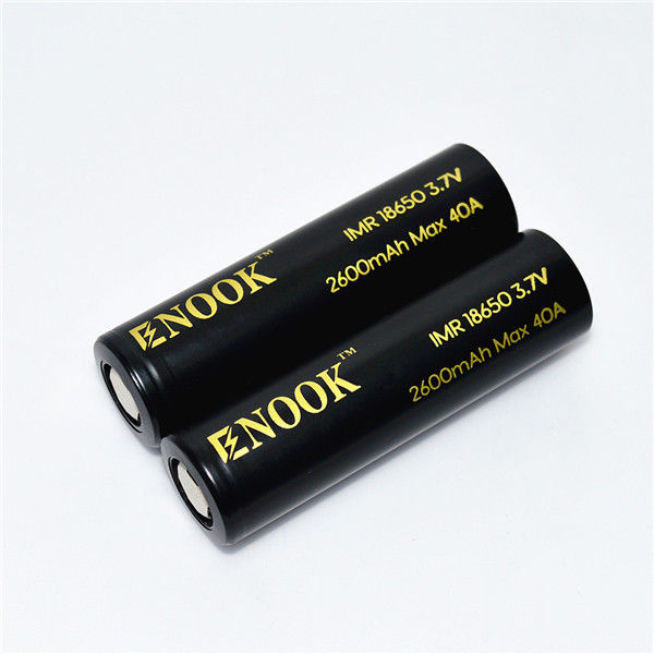Enook উচ্চ স্রাব হার 18650 গ্লোব ব্যাটারি enook 18650 2600mAh 40A 18650 লিথিয়াম আয়ন ব্যাটারি