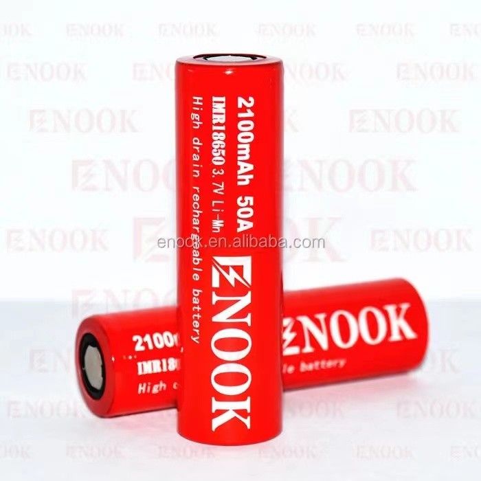 বহনযোগ্য 18650 উচ্চ ড্রেন লি-আয়ন ব্যাটারি 2100mAh 3.7V ম্যাক্স 50A ফ্ল্যাট শীর্ষ সঙ্গে