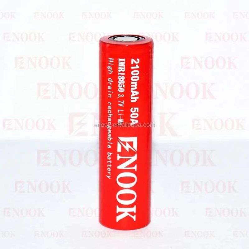 বহনযোগ্য 18650 উচ্চ ড্রেন লি-আয়ন ব্যাটারি 2100mAh 3.7V ম্যাক্স 50A ফ্ল্যাট শীর্ষ সঙ্গে