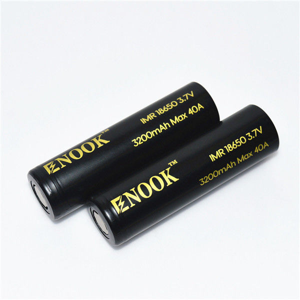গরম বিক্রয়! প্রস্তুতকারক 3.7V রিচার্জেবল সেল Enook 18650 3200mAh MAX 30A Cdr20 লিথিয়াম আয়ন লিথিয়াম ব্যাটারি