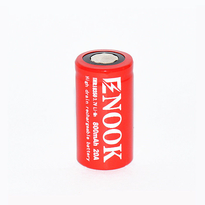 রিচার্জযোগ্য আইএমআর লি-আয়ন ব্যাটারি 800mAh 20amp 18350 লি-এমএন ব্যাটারি