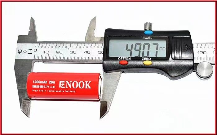 18490 1200mAh ইনোক 20A 3.7v বৈদ্যুতিক বাইকের জন্য 18490 পুনরায় চার্জযোগ্য ব্যাটারি PK agm ব্যাটারি 12V