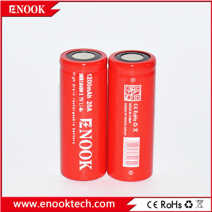 18490 1200mAh ইনোক 20A 3.7v বৈদ্যুতিক বাইকের জন্য 18490 পুনরায় চার্জযোগ্য ব্যাটারি PK agm ব্যাটারি 12V