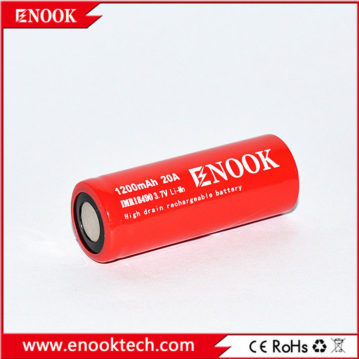 18490 1200mAh ইনোক 20A 3.7v বৈদ্যুতিক বাইকের জন্য 18490 পুনরায় চার্জযোগ্য ব্যাটারি PK agm ব্যাটারি 12V