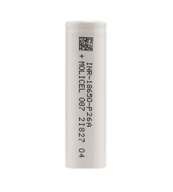 মোলিকেল P26A 18650 ব্যাটারি সেল লিথিয়াম আয়ন 35A 3.7 V রিচার্জযোগ্য ব্যাটারি 2600mah