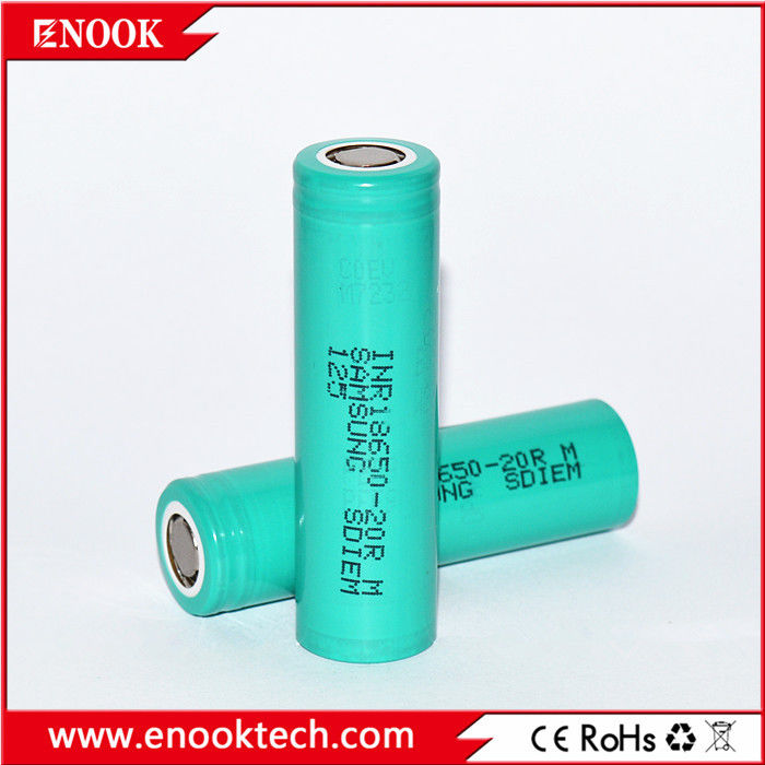 স্টক 18650 স্যামসাং 20R 3.7v 2000mah 18650 লিথিয়াম রিচার্জযোগ্য লিথিয়াম-আয়ন ব্যাটারি জন্য ব্যাটারি প্যাক