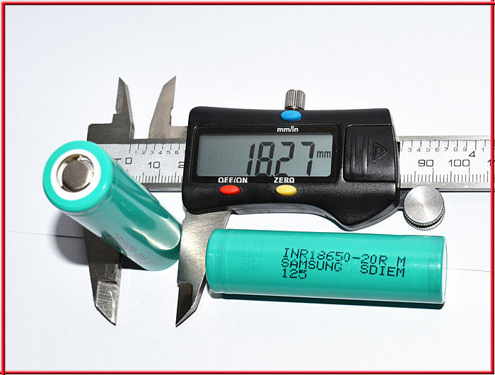 স্টক 18650 স্যামসাং 20R 3.7v 2000mah 18650 লিথিয়াম রিচার্জযোগ্য লিথিয়াম-আয়ন ব্যাটারি জন্য ব্যাটারি প্যাক