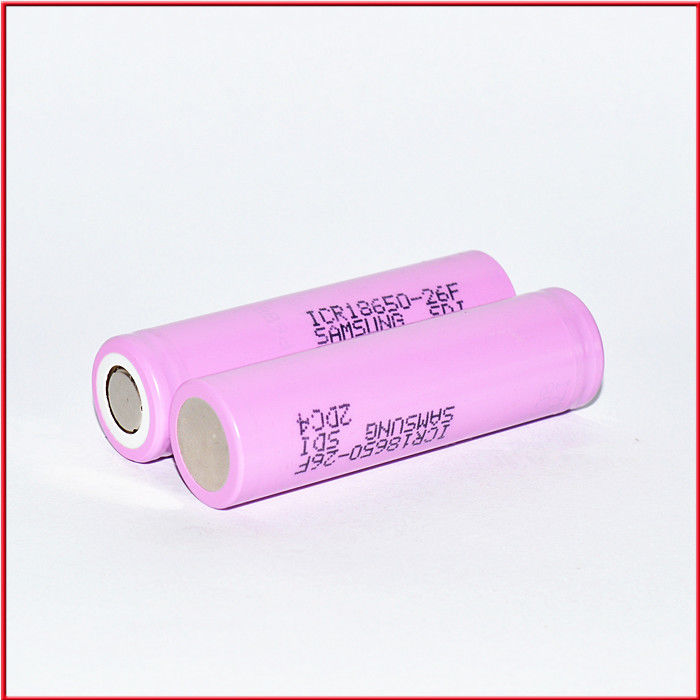 SAM ICR18650 26F 2600mAh 26JM 26J 26H 3.6V 18650 2600mAh লিথিয়াম ব্যাটারি 510 থ্রেড ব্যাটারি