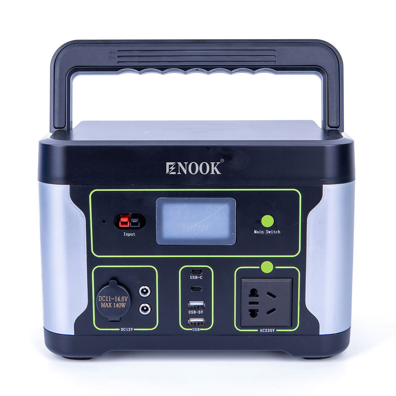 500W LiFePO4 পোর্টেবল পাওয়ার স্টেশন বহিরঙ্গন হোম শক্তি সঞ্চয় ব্যাটারি ল্যাপটপের জন্য