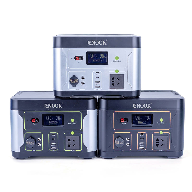 500W LiFePO4 পোর্টেবল পাওয়ার স্টেশন বহিরঙ্গন হোম শক্তি সঞ্চয় ব্যাটারি ল্যাপটপের জন্য