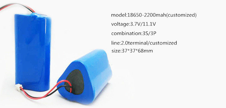 3S3P 18650 লিথিয়াম আয়ন ব্যাটারি প্যাক 2200mah 3.7V 11.1V বৈদ্যুতিক সরঞ্জাম জন্য