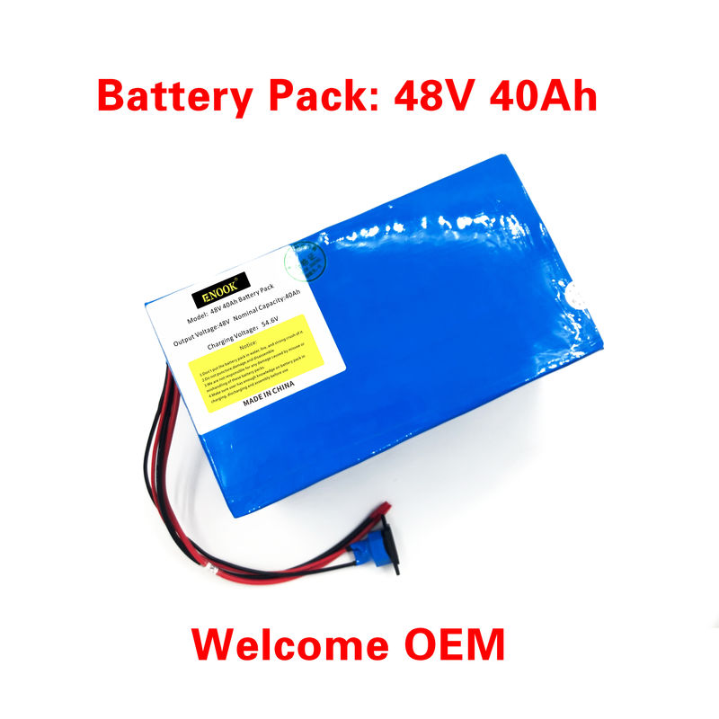 48V 40Ah 50A ই স্কুটার ব্যাটারি ব্লু টাইপ লিথিয়াম আয়ন ই চার্জার সহ বাইক ব্যাটারি