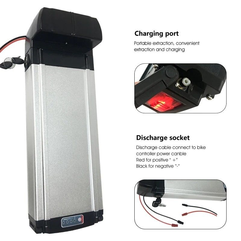 36v ইবাইক রিয়ার র্যাক লিথিয়াম আয়ন ব্যাটারি 48v 10ah 12ah 20ah 21ah ই বাইকের জন্য ইলেকট্রিক বাইক