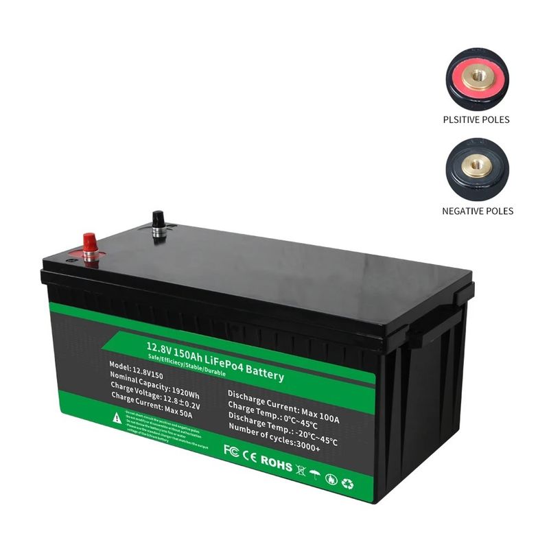 12V 200Ah আউটডোর লাইটিং ব্যাটারি রিচার্জযোগ্য লিথিয়াম আয়ন ব্যাটারি প্যাক 12V গভীর চক্র শক্তি সঞ্চয় ব্যাটারি