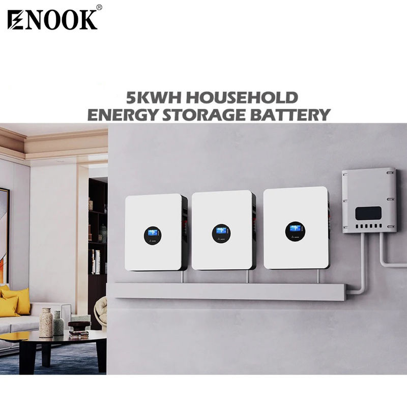 5.12kWh স্মার্ট হোম এনার্জি স্টোরেজ ব্যাটারি অফ গ্রিড হাইব্রিড সৌর ইনভার্টার