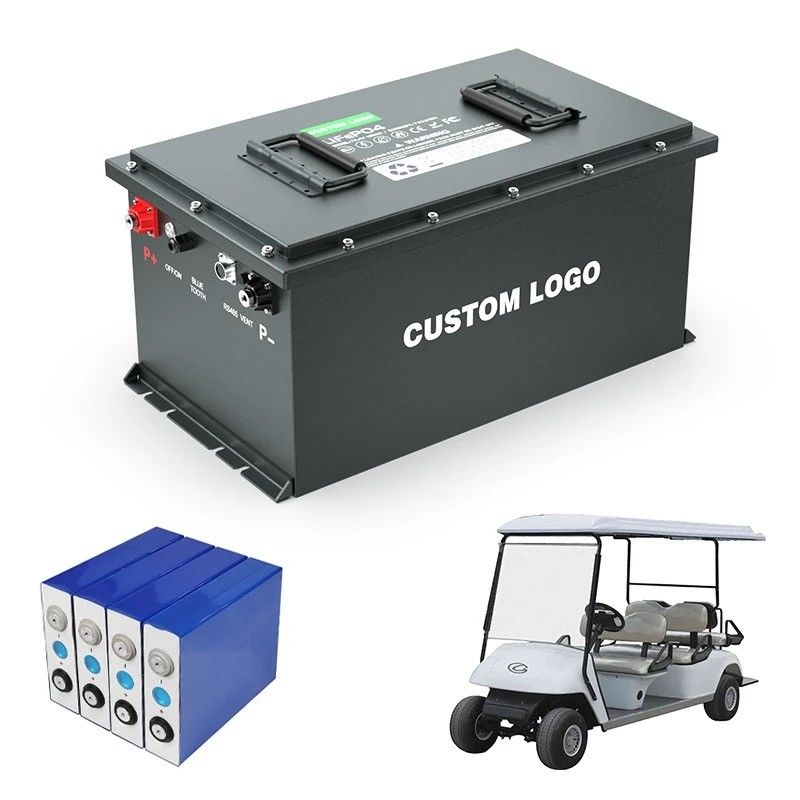 58.4V 100ah 105ah 200ah গল্ফ কার্ট লাইফপিও 4 লিথিয়াম আয়ন বৈদ্যুতিক ব্যাটারি প্যাক 51.2V গভীর চক্র আইপি 64