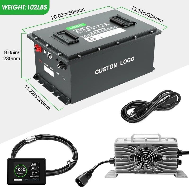 105ah 150ah 24v 36 ভোল্ট 72V লিথিয়াম আয়রন ফসফেট ব্যাটারি গলফ কার্ট ব্যাটারি দীর্ঘস্থায়ী